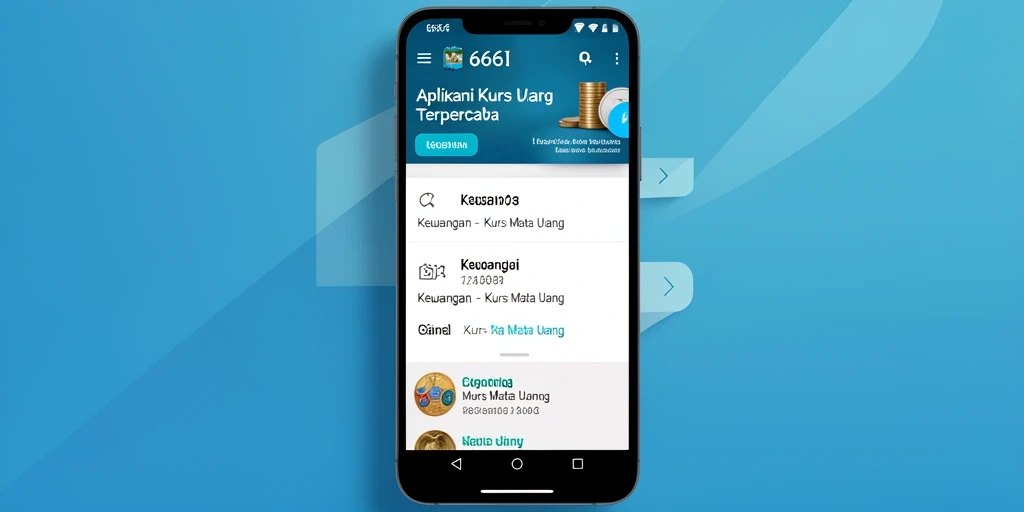 Antarmuka pengguna aplikasi Kurs Mata Uang 666I yang intuitif dan informatif.