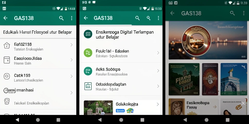 Antarmuka pengguna GAS138 yang menarik dan informatif.