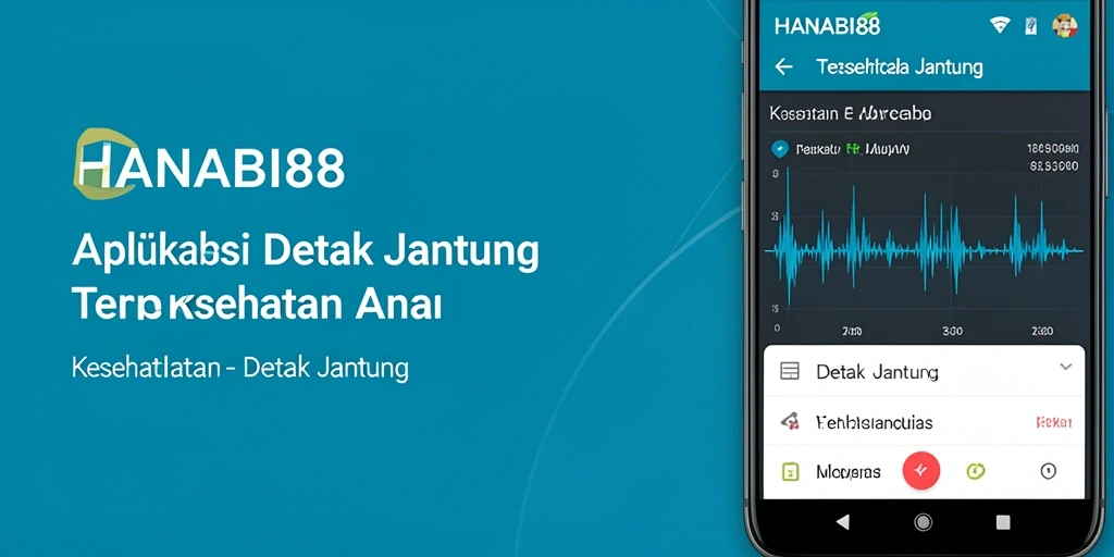 Antarmuka aplikasi detak jantung HANABI88 yang intuitif dan informatif.