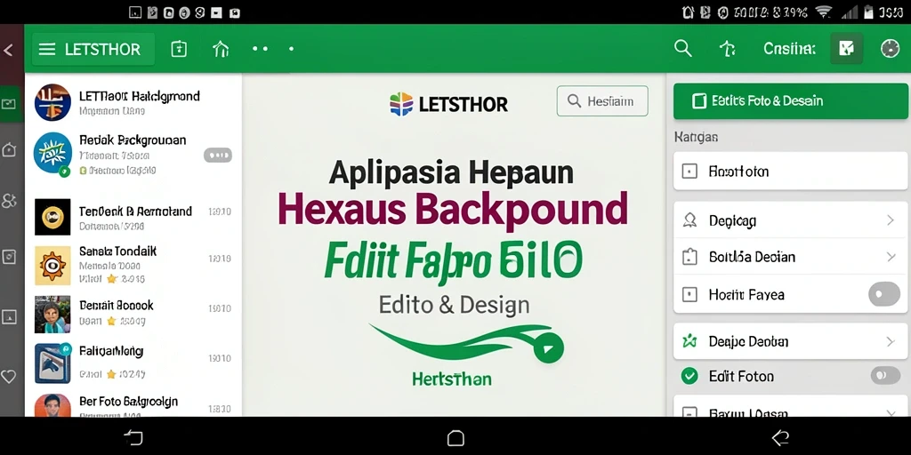 Screenshot utama LETSTHOR menampilkan antarmuka pengguna saat menghapus latar belakang.
