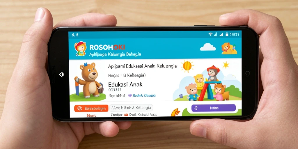 Tampilan antarmuka aplikasi ROSOHOKI yang ceria dan interaktif.