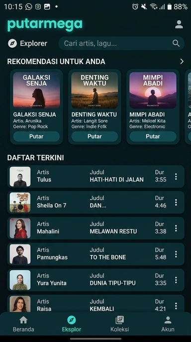 Putarmega | Indeks Aplikasi Populer dan Kanal Uji Indonesia